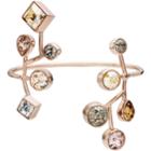 Swarovski Peter Pilotto Arbol Cuff, Multi-colored, Rose Gold Plating