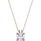 Swarovski Make Up Pendant, Violet, Rose Gold Plating