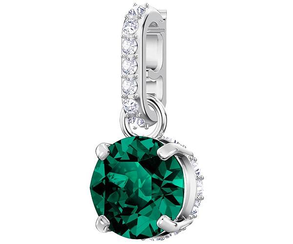 Swarovski Swarovski Swarovski Remix Collection Charm, May, Green, Rhodium Plating Green Rhodium-plated