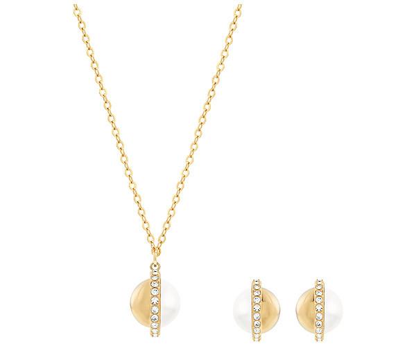 Swarovski Swarovski Celestin Set White Gold-plated