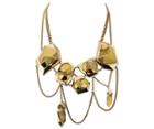 Swarovski Swarovski Atelier Swarovski By Jean Paul Gaultier, Reverse Necklace Brown Gold-plated