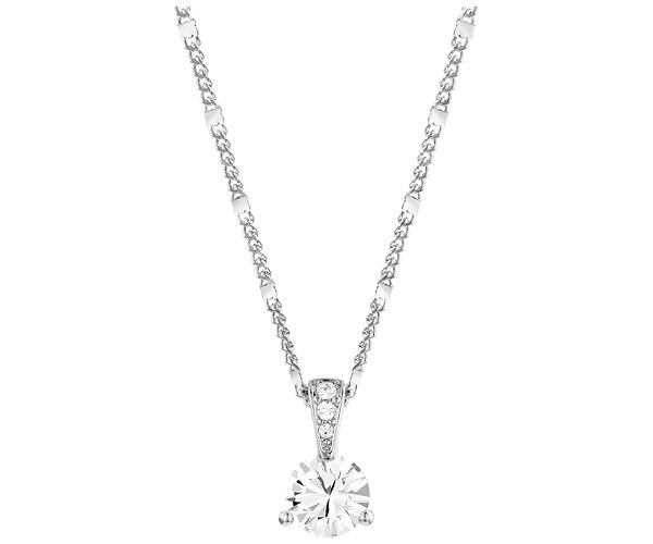 Swarovski Swarovski Solitaire Pendant White Rhodium-plated