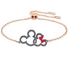 Swarovski Swarovski Mickey & Minnie Bracelet, Multi-colored, Mixed Plating Dark Multi