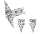 Swarovski Swarovski Birth Pierced Earrings Set White Rhodium-plated