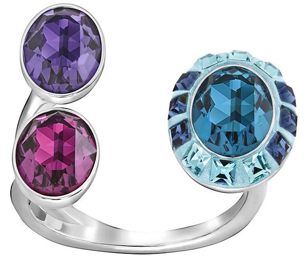 Swarovski Swarovski Eminence Medium Open Ring Dark Multi Rhodium-plated