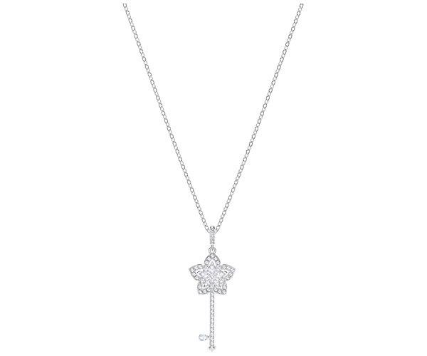 Swarovski Swarovski Lady Key Pendant, White, Rhodium Plating White Rhodium-plated
