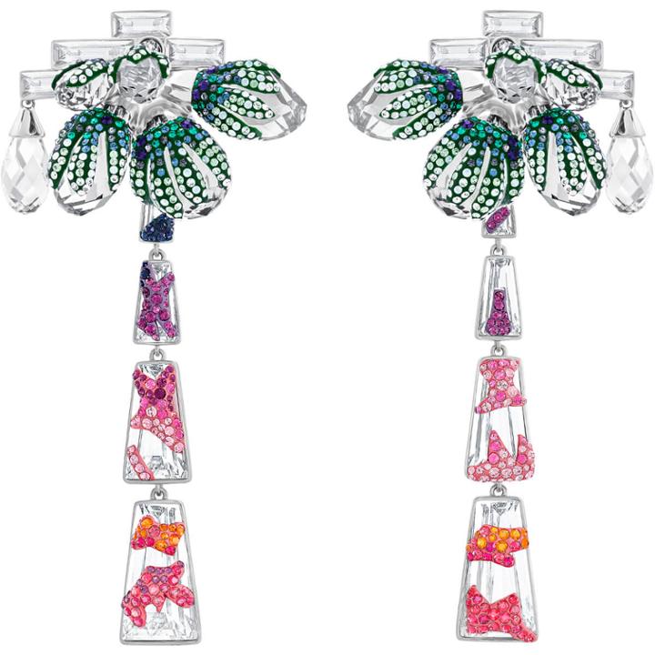 Swarovski Good-mood Clip Earrings, Multi-colored