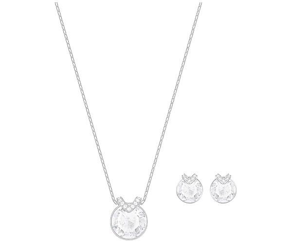 Swarovski Swarovski Bella V Set, White, Rhodium Plating White Rhodium-plated
