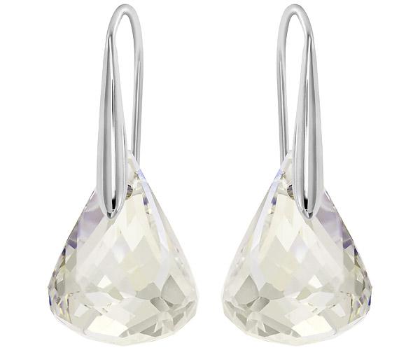 Swarovski Swarovski Lunar Pierced Earrings White Rhodium-plated