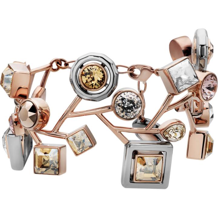 Swarovski Peter Pilotto Arbol Bracelet, Multi-colored, Rose Gold Plating