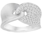 Swarovski Swarovski Guardian Ring, White White Rhodium-plated