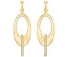 Swarovski Swarovski Lakeside Hoop Pierced Earrings, White, Gold Plating White Gold-plated