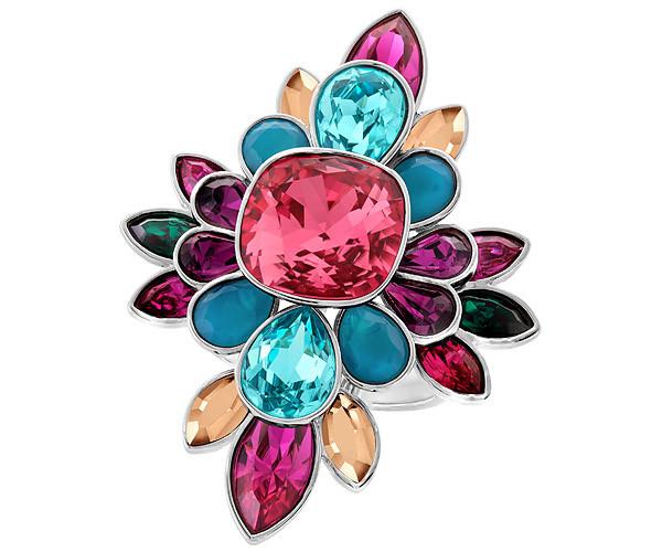 Swarovski Swarovski Cardinal Ring Dark Multi Rhodium-plated