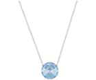 Swarovski Swarovski Globe Necklace, Blue, Rhodium Plating Violet Rhodium-plated