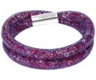 Swarovski Swarovski Stardust Purple Double Bracelet Light Multi Rhodium-plated