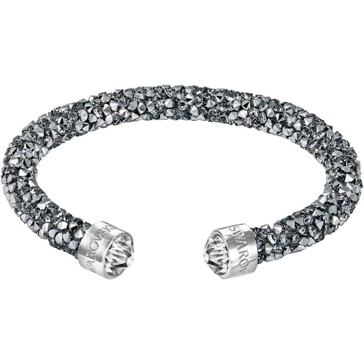 Swarovski Crystaldust Cuff, Gray, Stainless Steel