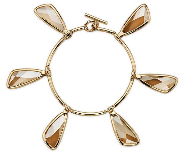 Swarovski Swarovski Chandelier Bracelet, Gold Plating Brown Gold-plated