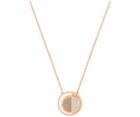 Swarovski Swarovski Hillock Round Pendant, White, Rose Gold Plating White Rose Gold-plated