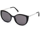 Swarovski Swarovski Swarovski Sunglasses, Sk0168 - 01a, Black