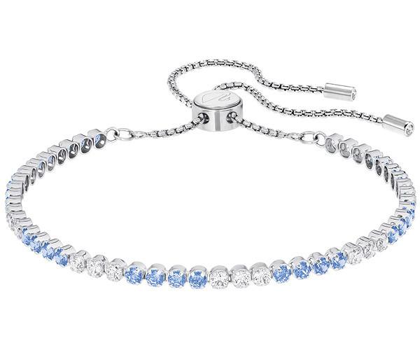 Swarovski Swarovski Subtle Bracelet, Blue, Rhodium Plating Blue Rhodium-plated
