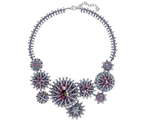Swarovski Swarovski Efflorescence Large Necklace Dark Multi Rhodium-plated