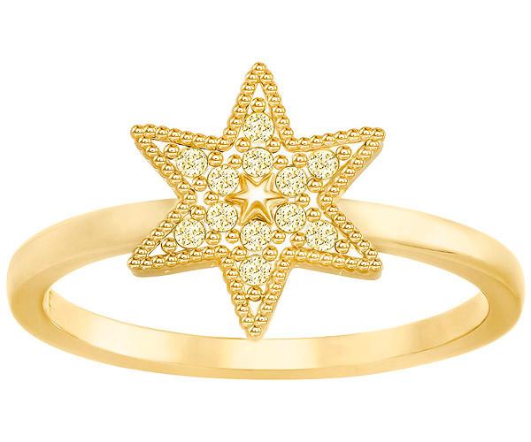 Swarovski Swarovski Field Star Ring, Gold Tone Brown Gold-plated