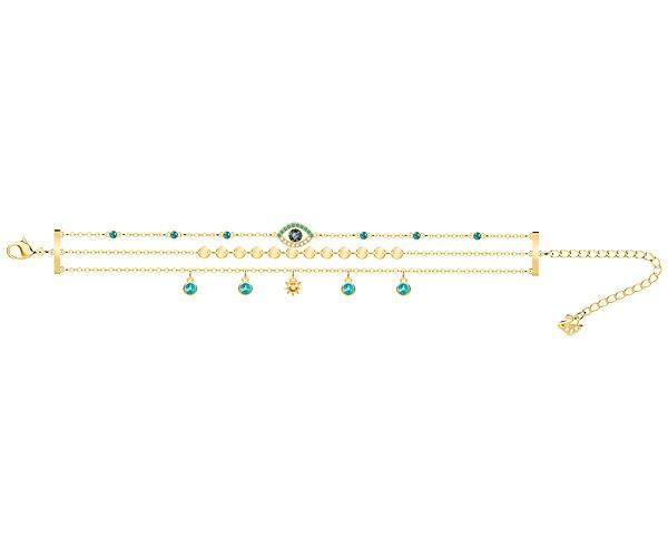 Swarovski Swarovski Last Summer Bracelet, Multi-colored, Gold Plating Light Multi Gold-plated