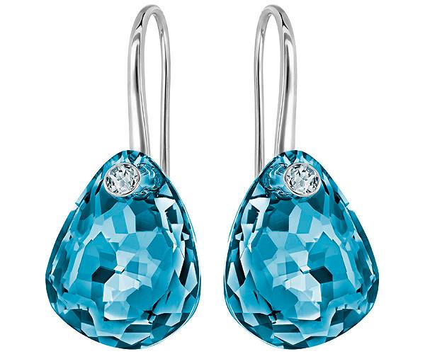 Swarovski Swarovski Parallele Pierced Earrings Aqua Rhodium-plated