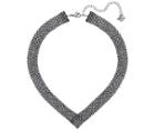 Swarovski Swarovski Fit Necklace, Gray, Ruthenium Plating Teal Rhodium-plated