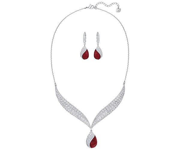 Swarovski Swarovski Fortunately Set Red Rhodium-plated