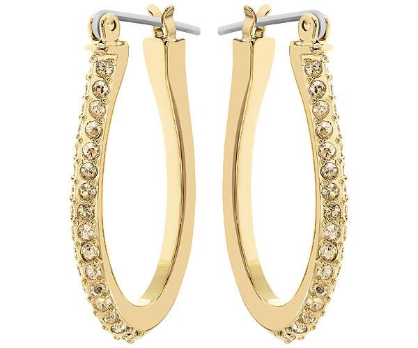 Swarovski Swarovski Baha Hoop Pierced Earrings Orange Gold-plated