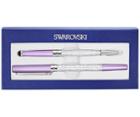Swarovski Swarovski Crystalline Stardust Stylus Ballpoint Pen And Rollerball Pen Set, Light Lilac