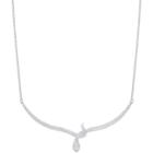 Swarovski Leslie Necklace, White, Rhodium Plating