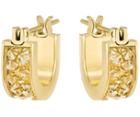 Swarovski Swarovski Crystaldust Hoop Pierced Earrings, Small, Golden, Gold Plating Brown Gold-plated