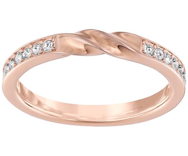 Swarovski Swarovski Curly Ring White Rose Gold-plated