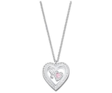 Swarovski Swarovski Treasure Heart Locket Pendant White Rhodium-plated