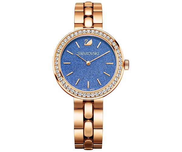 Swarovski Swarovski Daytime Royal Blue Bracelet Watch White Rose Gold-plated