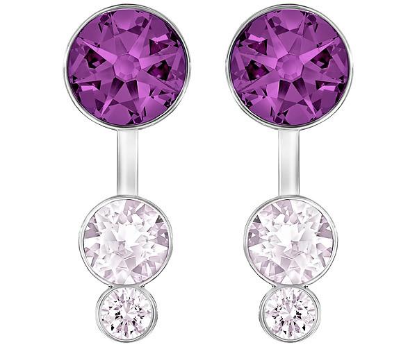 Swarovski Swarovski Slake Dot Pierced Earring Jacketsâ  Purple Rhodium-plated