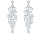 Swarovski Swarovski Creativity Chandelier Pierced Earrings, White, Rhodium Plating White Rhodium-plated