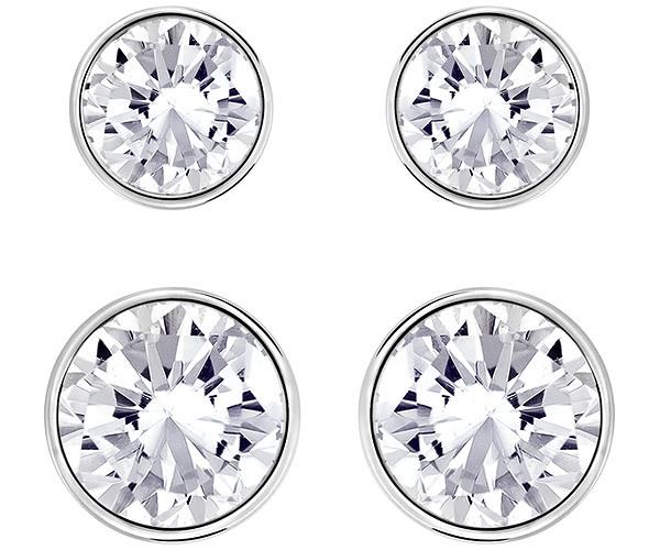 Swarovski Swarovski Harley Pierced Earring Set, White, Rhodium Plating White Rhodium-plated