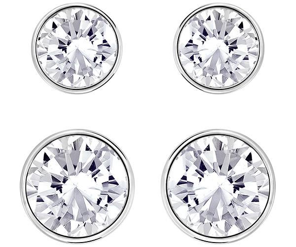 Swarovski Swarovski Harley Pierced Earring Set, White, Rhodium Plating White Rhodium-plated