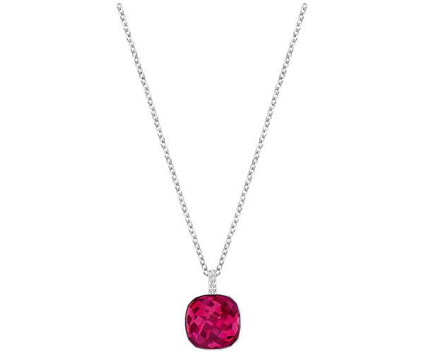 Swarovski Swarovski Dot Pendant Red Rhodium-plated