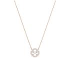 Swarovski Swarovski Sparkling Dance Flower Necklace, White, Rose Gold Plating White Rose Gold-plated