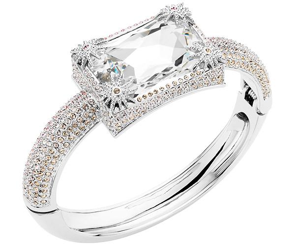 Swarovski Swarovski Calypso Cuff, Rhodium Plating Pink Rhodium-plated