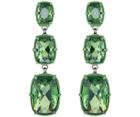 Swarovski Swarovski Atelier Swarovski By Rosie Assoulin, Jewel-y Mchue-y Chandelier Pierced Earrings Green Rhodium-plated