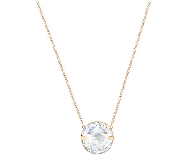 Swarovski Swarovski Globe Necklace, White, Rhodium Plating White Rose Gold-plated