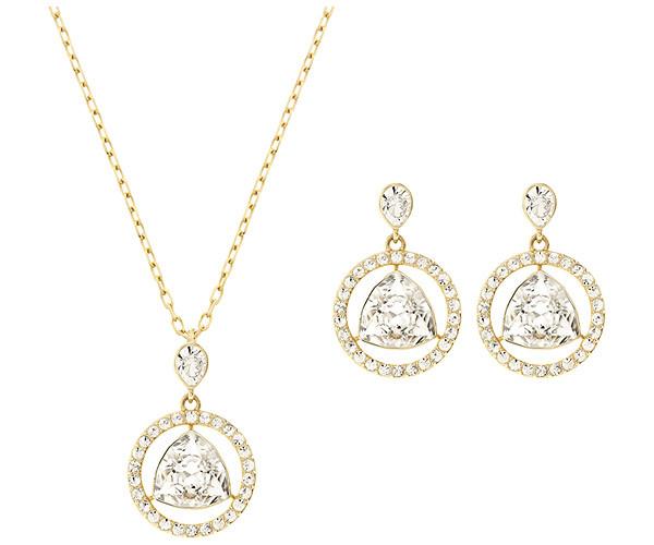 Swarovski Swarovski Backstage Round Set White Gold-plated