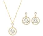 Swarovski Swarovski Backstage Round Set White Gold-plated