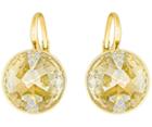 Swarovski Swarovski Globe Pierced Earrings, Gold Tone Brown Gold-plated