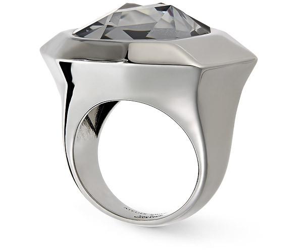 Swarovski Swarovski Jean Paul Gaultier For Atelier Swarovski, Reverse Large Ring White Rhodium-plated